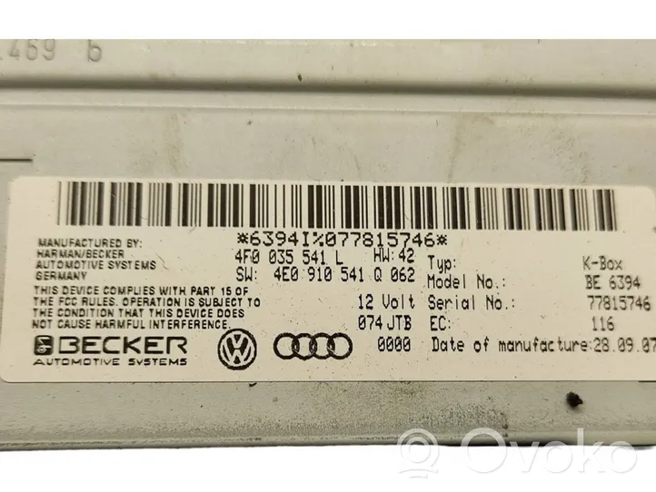 Audi A6 S6 C6 4F Skaņas pastiprinātājs 4F0035541L