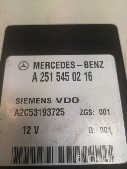 Mercedes-Benz R W251 Centralina/modulo sospensioni A2515450216