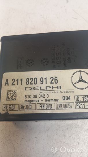 Mercedes-Benz SL R230 Hälytyksen ohjainlaite/moduuli A2118209126