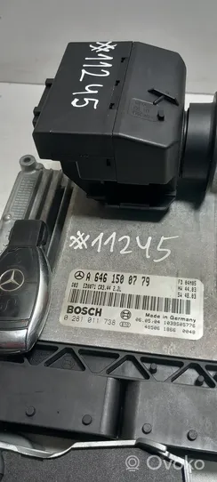 Mercedes-Benz C W203 Komputer / Sterownik ECU i komplet kluczy A2095452008