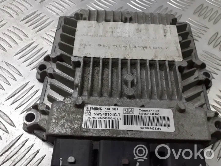 Peugeot 307 Sterownik / Moduł ECU 9651942780