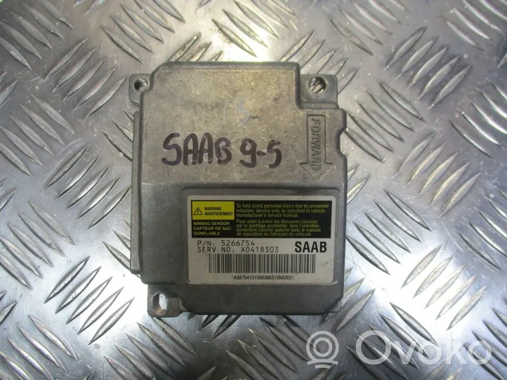 Saab 9-5 Centralina/modulo airbag 5266754