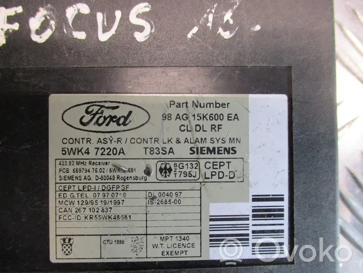 Ford Focus Modulo di controllo del corpo centrale 5WK47220A