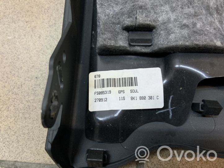 Audi A5 8T 8F Panelės apdailos skydas (apatinis) 8K1880301C