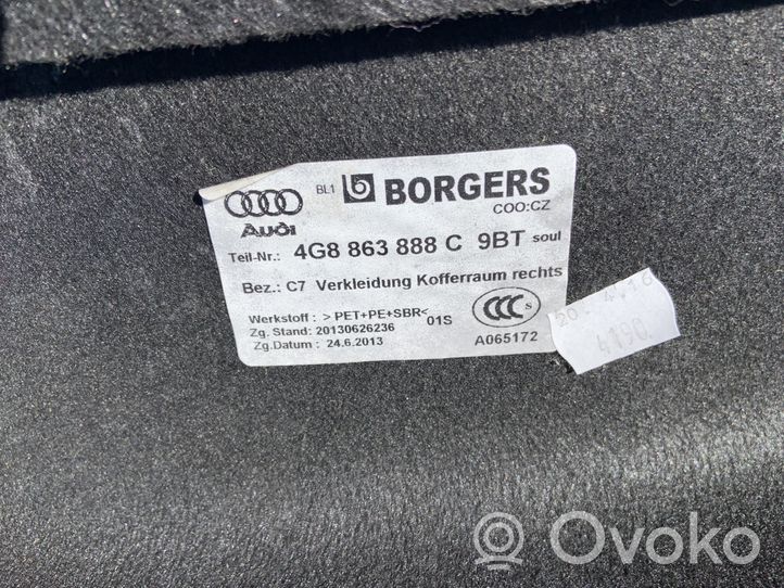 Audi A7 S7 4G Tavaratilan sivuverhoilu 4G8863888C