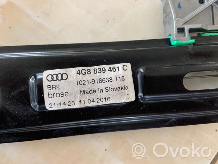 Audi A7 S7 4G Rear window lifting mechanism without motor 4G8839461C