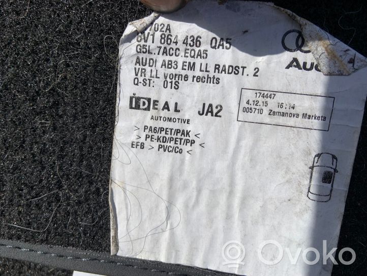 Audi A3 S3 8V Kit tapis de sol auto 8V1864435