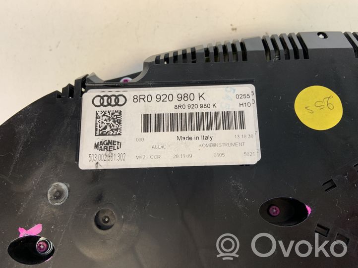 Audi Q5 SQ5 Tachimetro (quadro strumenti) 8R0920980K