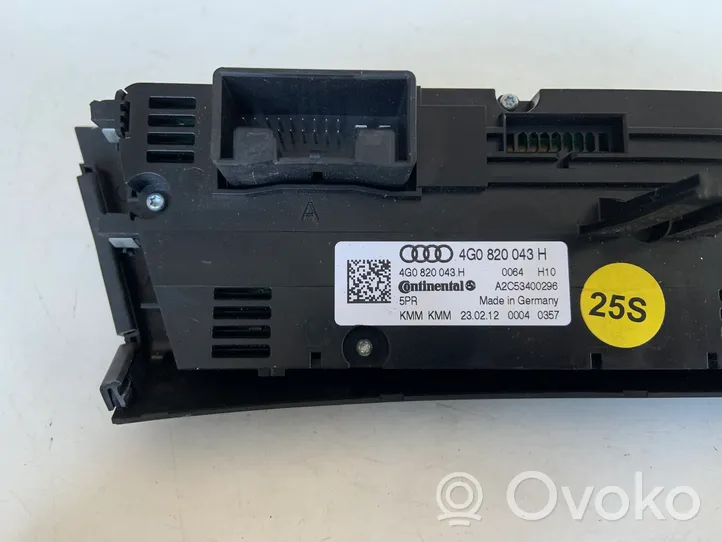 Audi A6 S6 C7 4G Centralina del climatizzatore 4G0820043H