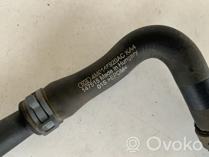 Audi Q7 4M Engine coolant pipe/hose 4M0145920AC