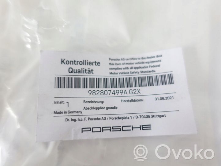 Porsche Boxster 982 Capuchon, crochet de remorquage avant 982807499A