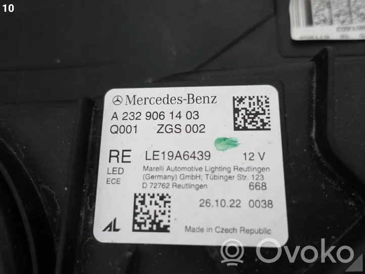 Mercedes-Benz SL AMG R232 Etu-/Ajovalo A2329061403