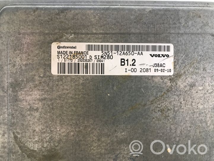 Volvo C30 Calculateur moteur ECU 5N5112A650AA