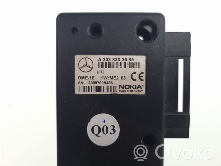 Mercedes-Benz ML W163 Puhelimen käyttöyksikkö/-moduuli A2038202585