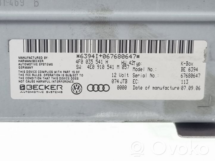 Audi A6 S6 C6 4F Unité de contrôle son HiFi Audio 4F0035541H