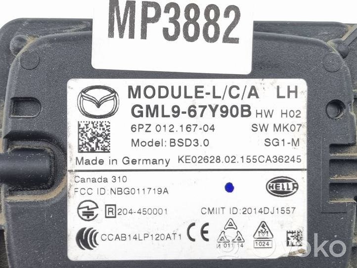 Mazda 6 Moduł / Czujnik martwego pola 6PZ01216704