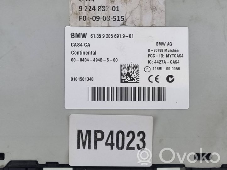 BMW 7 F01 F02 F03 F04 CAS valdymo blokas/ modulis 9205691
