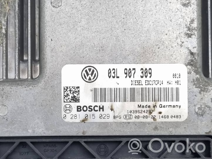 Volkswagen PASSAT CC Moottorin ohjainlaite/moduuli 03L907309