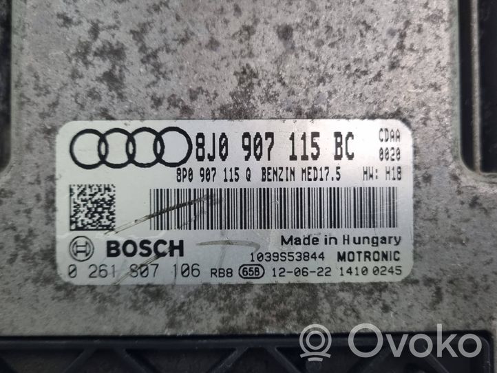 Audi TT Mk1 Centralina/modulo del motore 8J0907115BC