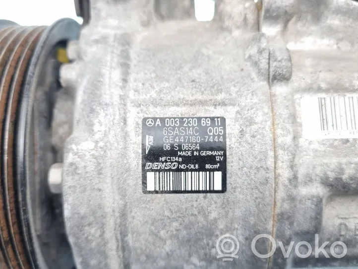 Mercedes-Benz C W205 Air conditioning (A/C) compressor (pump) A0032306911