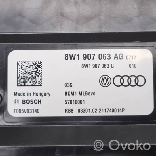 Audi A4 S4 B9 8W Module confort 8W1907063AG
