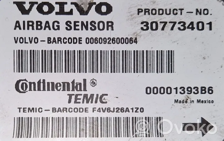 Volvo V50 Sterownik / Moduł Airbag 30773401