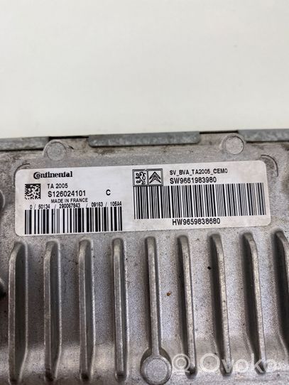 Peugeot 307 Module de contrôle de boîte de vitesses ECU 9661983980