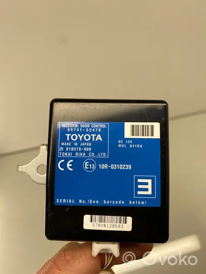 Toyota Verso-S Centralina/modulo chiusura centralizzata portiere 8974152470