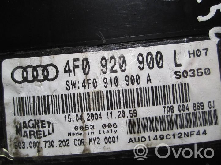 Audi A6 S6 C6 4F Tachimetro (quadro strumenti) 4F0920900L