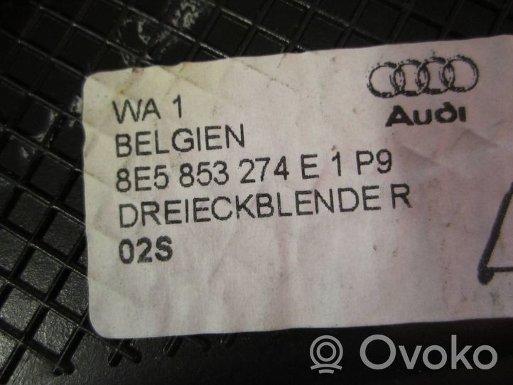 Audi A4 S4 B7 8E 8H Listwa / Uszczelka szyby drzwi tylnych 8E5853274E