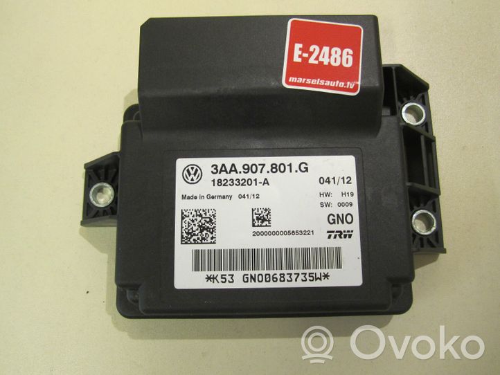 Volkswagen PASSAT CC Module de commande de frein à main 3AA907801G