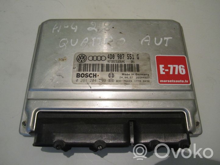 Audi A4 S4 B5 8D Sterownik / Moduł ECU 4D0907551G