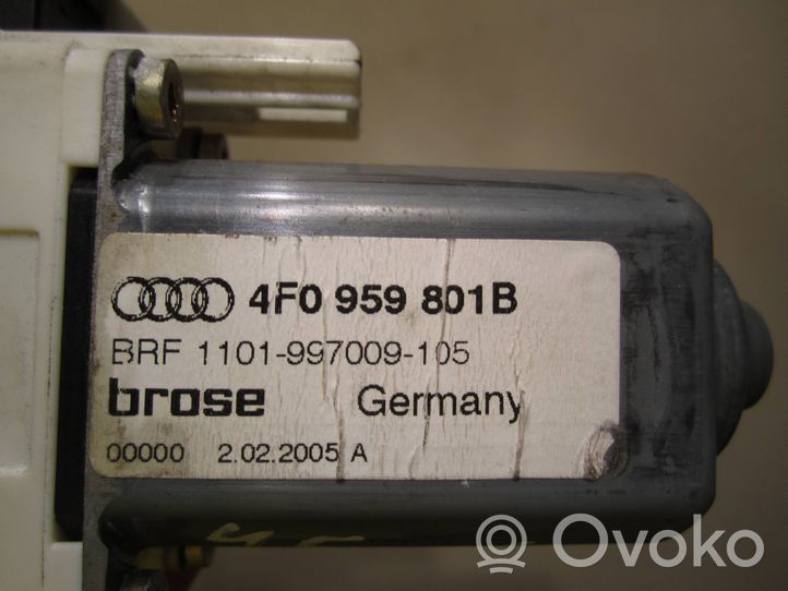 Audi A6 S6 C6 4F Etuoven ikkunan nostomoottori 4F0959801B