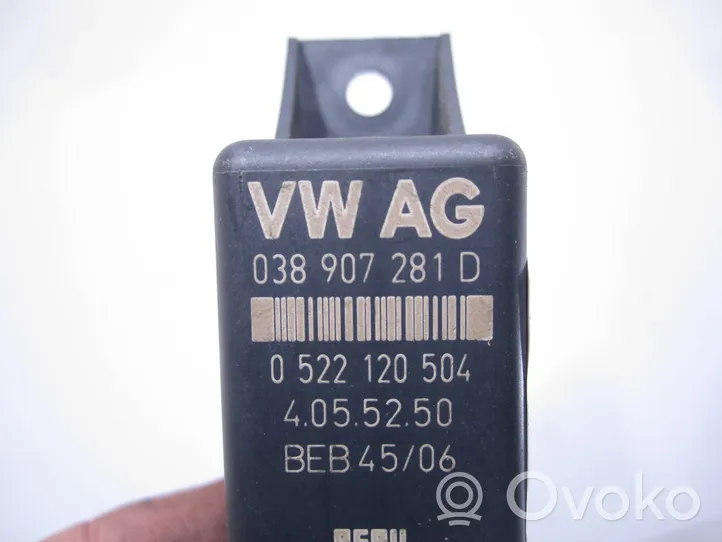 Volkswagen Golf V Relè preriscaldamento candelette 038907281D