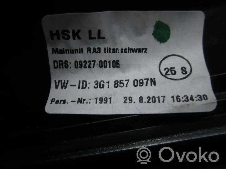 Volkswagen PASSAT B8 Daiktadėžės (bordačioko) komplektas 3G1857097N