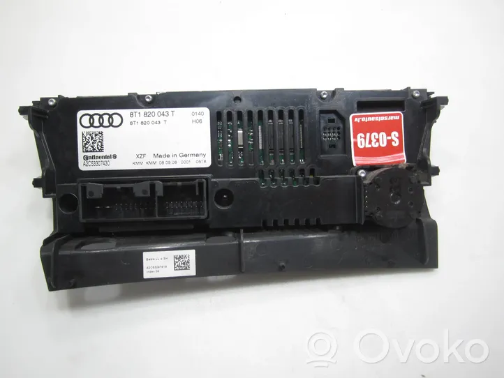 Audi A4 S4 B8 8K Ilmastoinnin ohjainlaite 8T1820043T