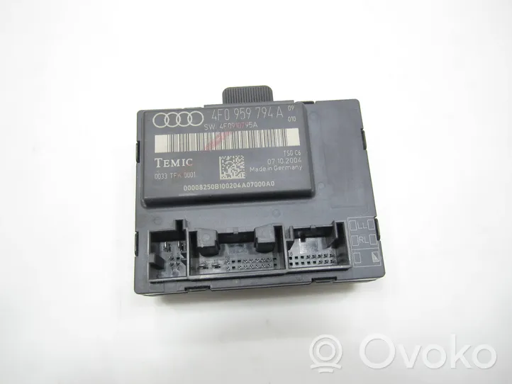 Audi A6 S6 C6 4F Oven ohjainlaite/moduuli 4F0959794A