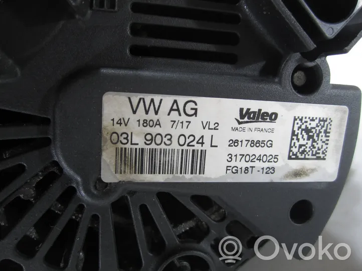 Volkswagen PASSAT B8 Générateur / alternateur 03L903024L