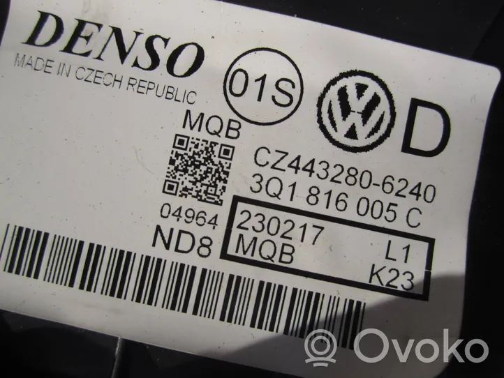 Volkswagen PASSAT B8 Sisälämmityksen ilmastoinnin korin kokoonpano 3Q1816005C