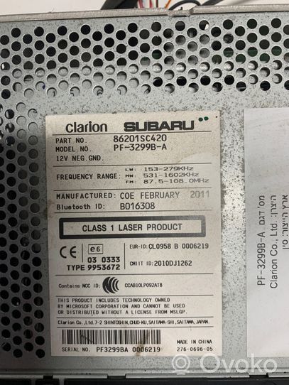 Subaru Forester SH Unità principale autoradio/CD/DVD/GPS 86201SC420