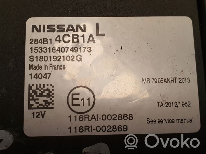 Nissan Qashqai Unité de contrôle BSM 284B14CB1A
