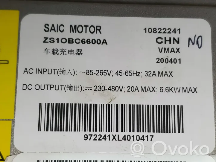 MG ZS Chargeur batterie (en option) 10822241