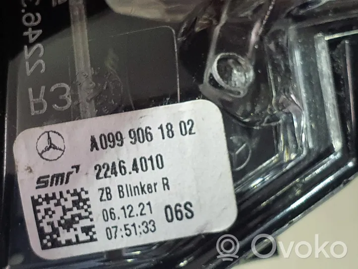 Mercedes-Benz CLA C118 X118 Voyant lumineux de rétroviseur A0999061802