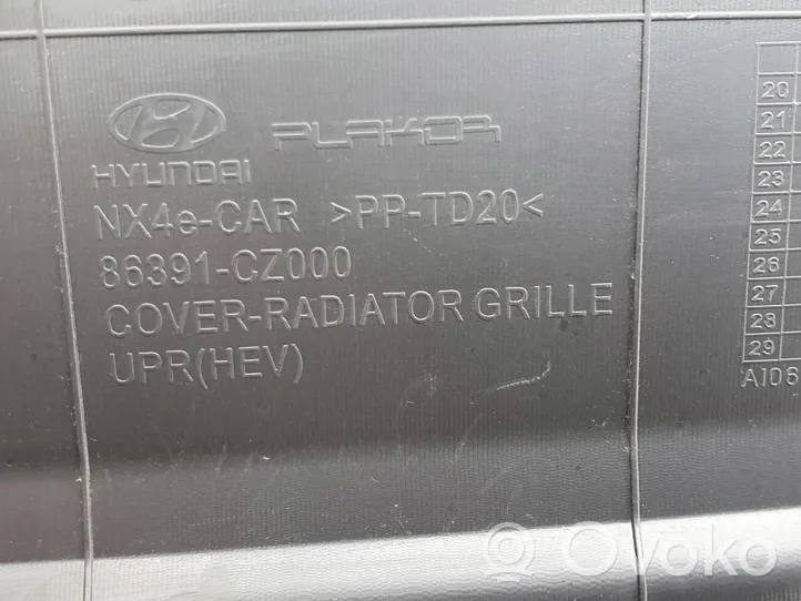 Hyundai Tucson IV NX4 Griglia superiore del radiatore paraurti anteriore 86391-CZ000