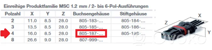 BMW 6 F12 F13 Etuoven sähköisen sivupeilin osa 805-187