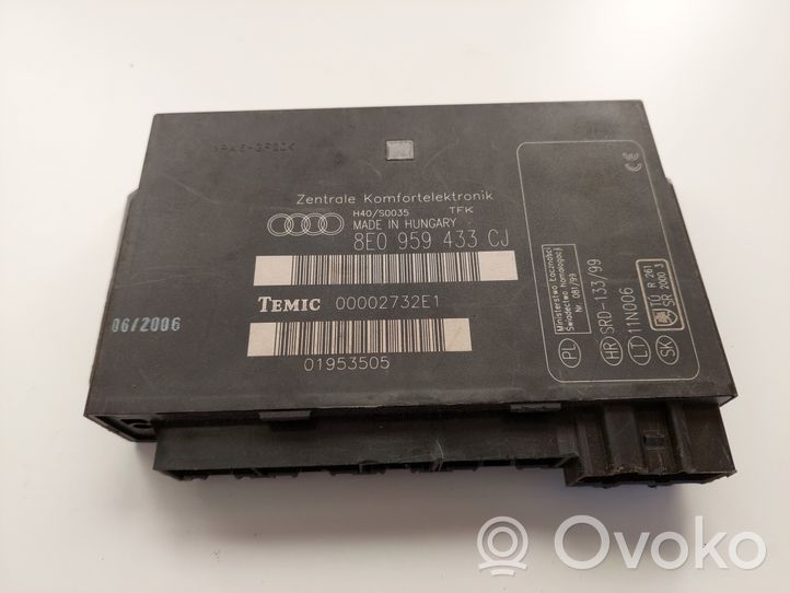 Audi A4 S4 B7 8E 8H Modulo comfort/convenienza 8E0959433CJ