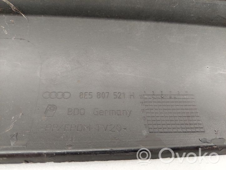 Audi A4 S4 B6 8E 8H Rivestimento della parte inferiore del paraurti posteriore 8E5807521H