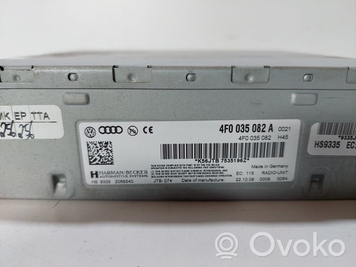 Audi A6 S6 C6 4F Radija/ CD/DVD grotuvas/ navigacija 4F0035082A