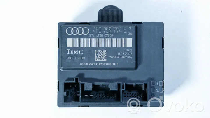 Audi A6 S6 C6 4F Oven ohjainlaite/moduuli 4F0959794E
