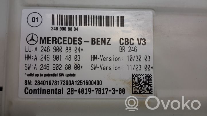 Mercedes-Benz B W246 W242 Mukavuusmoduuli A2469008804